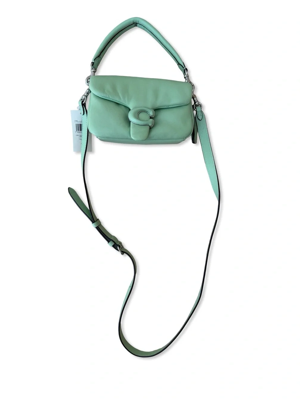COACH pillow tabby bag 18 pistachio green Light Green purse $395 BRAND NEW